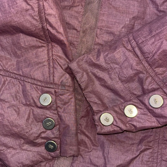 PrAna Chantal Burgundy Purple Light Puffer Jacket Women’s M Outdoor Camping - Picture 13 of 16